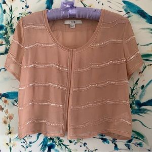 ✨SOLD✨ soft pink beaded top